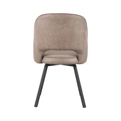 Label51 Eetkamerstoelen|Eetkamerstoel Lewis Taupe Micro Suede