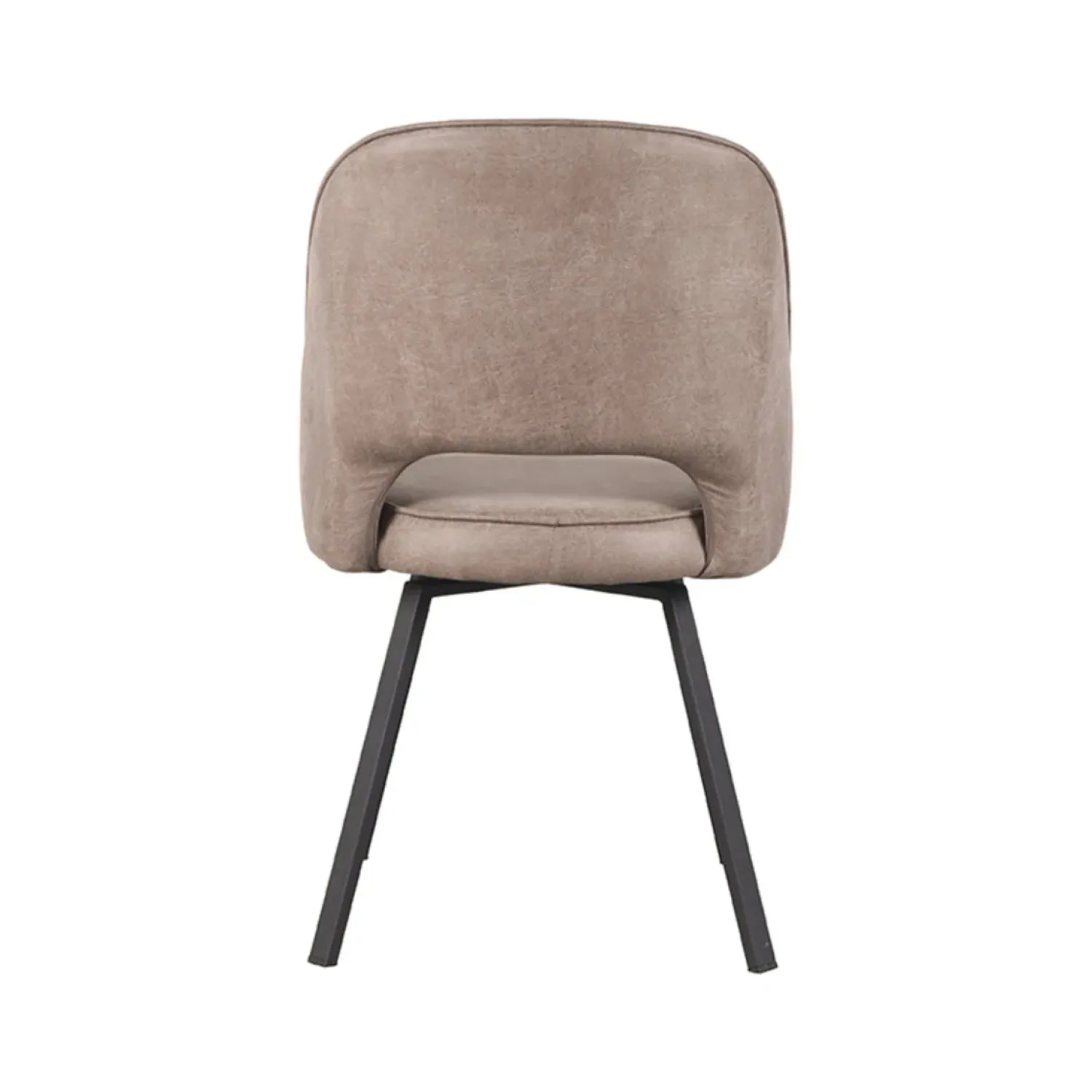 Label51 Eetkamerstoelen|Eetkamerstoel Lewis Taupe Micro Suede