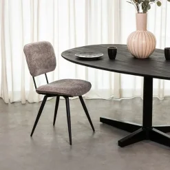 Label51 Eetkamerstoelen|Eetkamerstoel Liva Stone Stof
