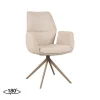 Label51 Eetkamerstoelen|Eetkamerstoel Mellow Boucle met bruin onderstel 58cm