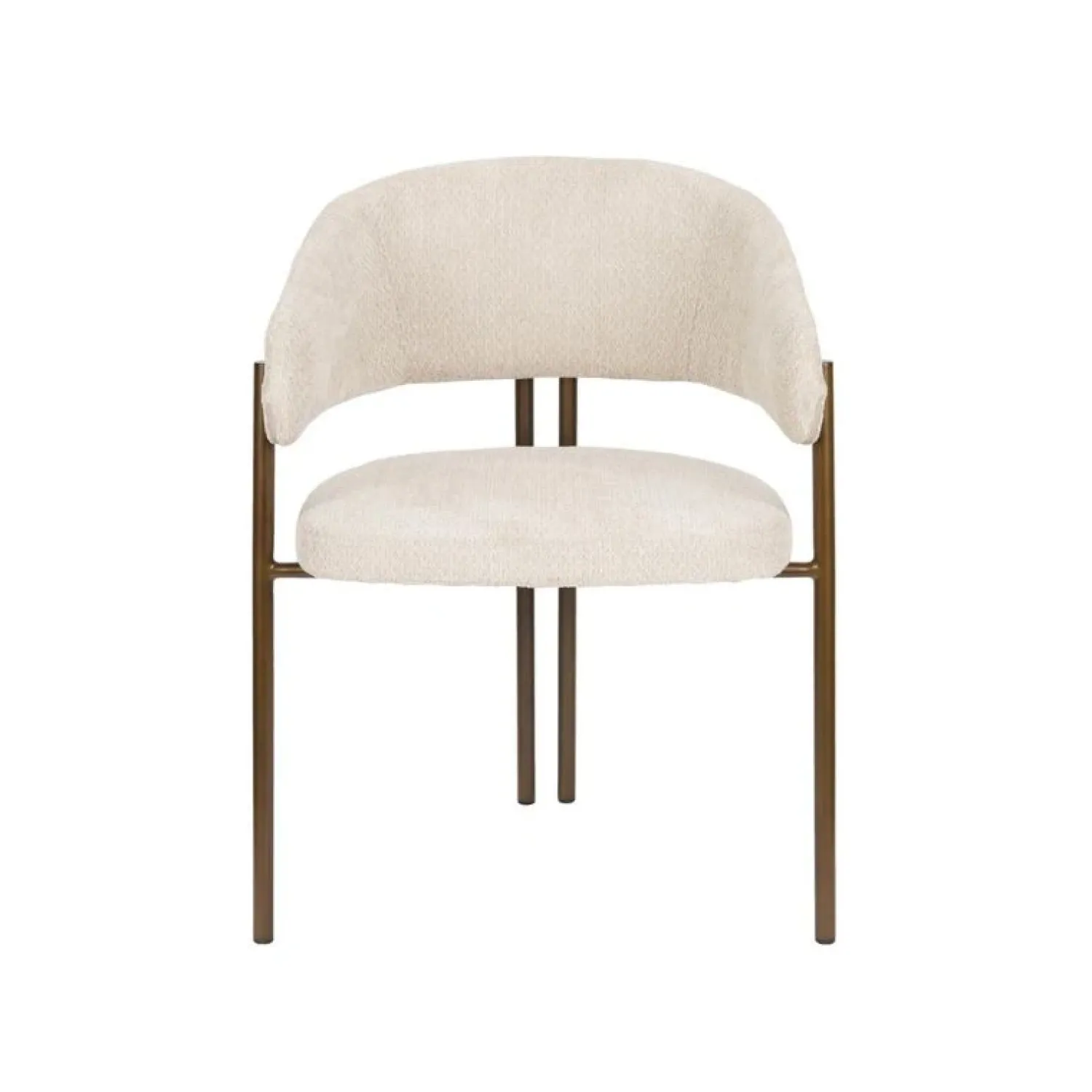 Dutchbone Eetkamerstoelen|Eetkamerstoel Naida Beige