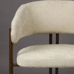 Dutchbone Eetkamerstoelen|Eetkamerstoel Naida Beige
