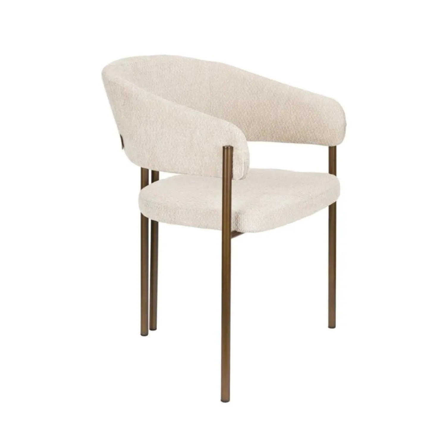 Dutchbone Eetkamerstoelen|Eetkamerstoel Naida Beige