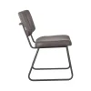 Label51 Eetkamerstoelen|Eetkamerstoel Noah Antraciet Micro Suede
