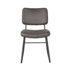 Label51 Eetkamerstoelen|Eetkamerstoel Noah Antraciet Micro Suede