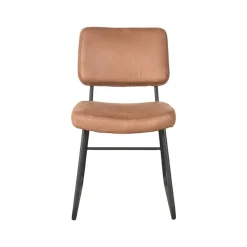 Label51 Eetkamerstoelen|Eetkamerstoel Noah Cognac Micro Suede