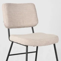 Label51 Eetkamerstoelen|Eetkamerstoel Noah Naturel Boucle