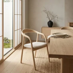 Eleonora Eetkamerstoelen|Eetkamerstoel Rayven Naturel