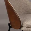 Dutchbone Eetkamerstoelen|Eetkamerstoel Rodin Grijs 54cm