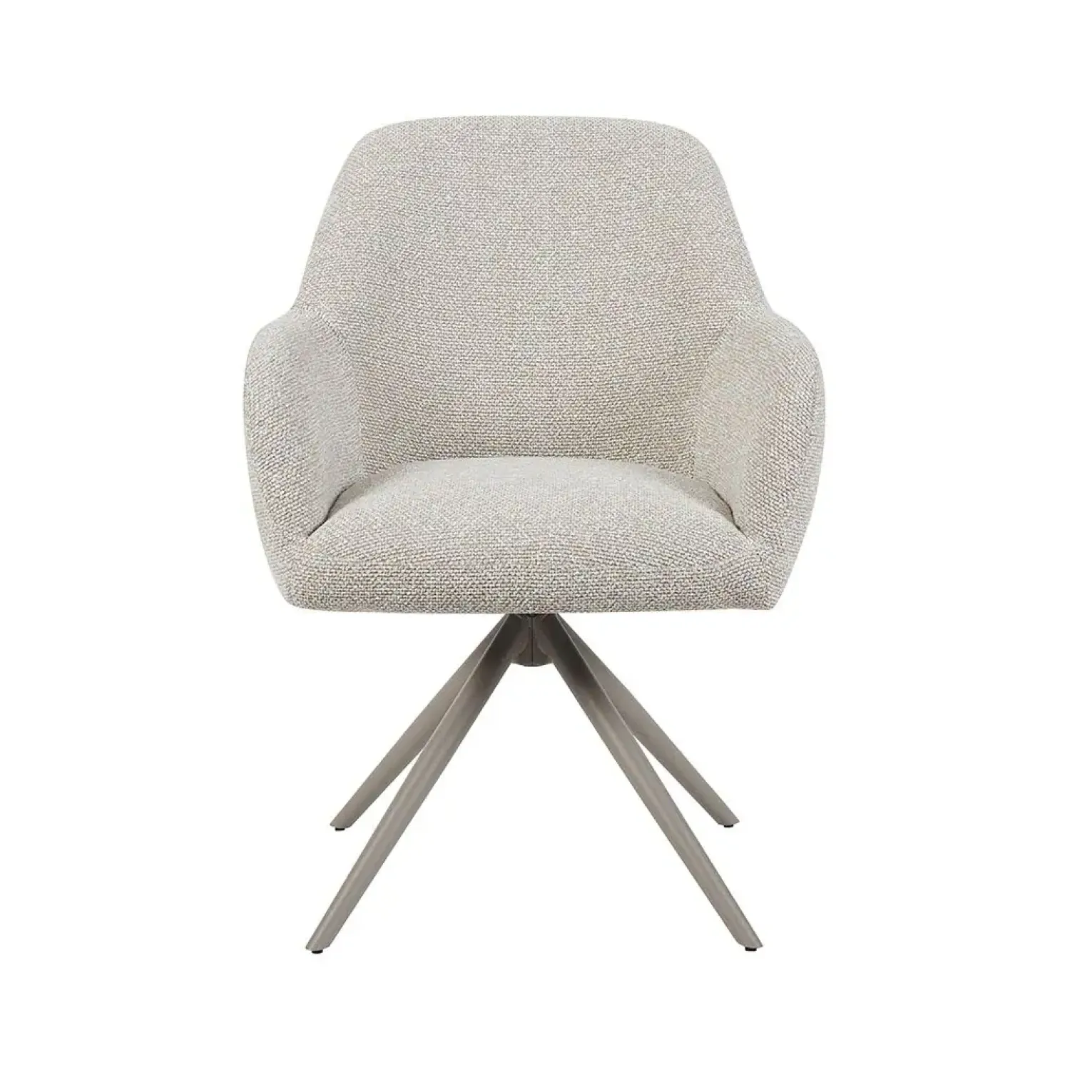 Label51 Eetkamerstoelen|Eetkamerstoel Sayuri Naturel Boucle met Taupe poot