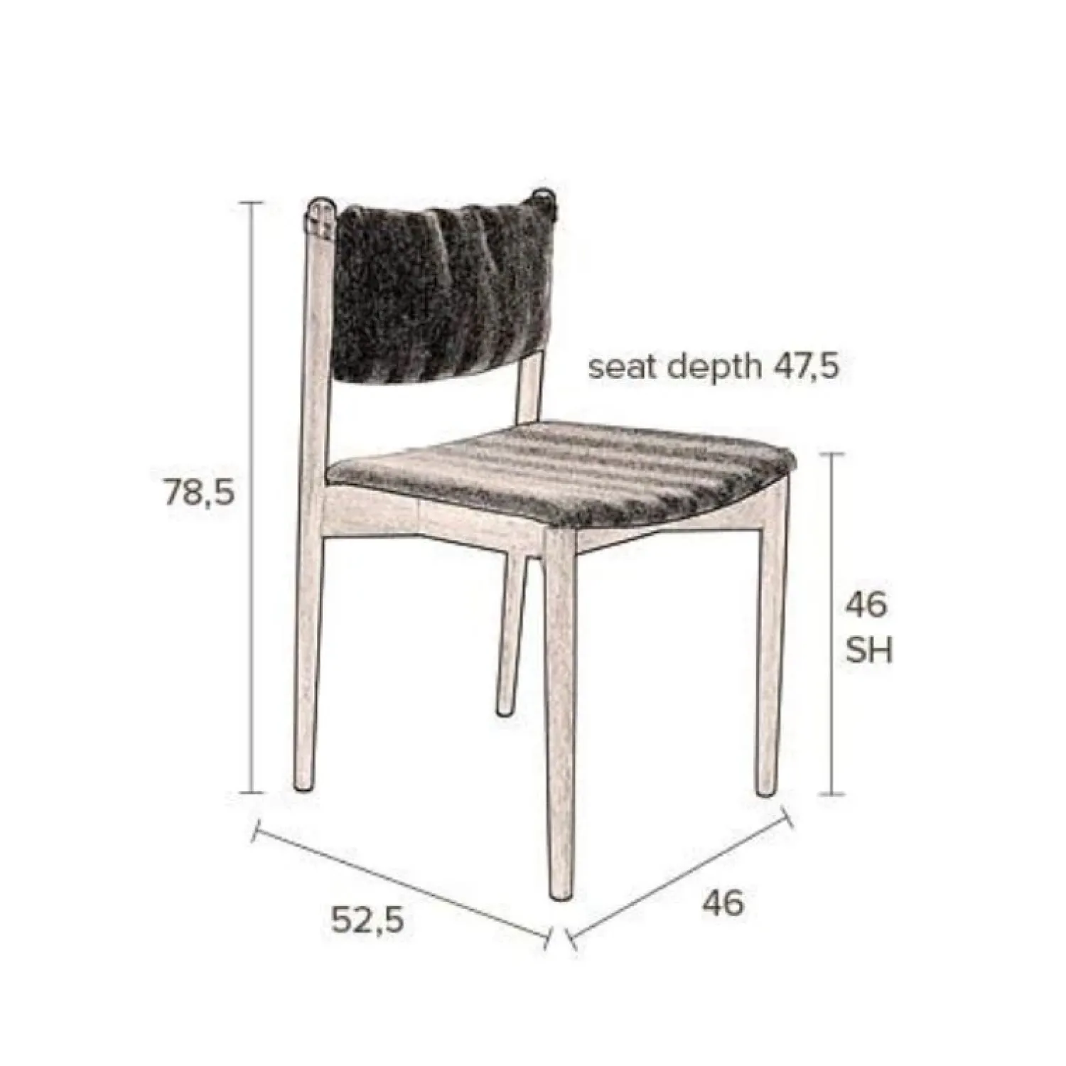 Dutchbone Eetkamerstoelen|Eetkamerstoel Torrance