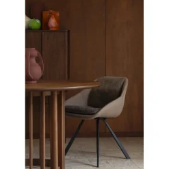 Dutchbone Eetkamerstoelen|Eetkamerstoel Wakefield Beige
