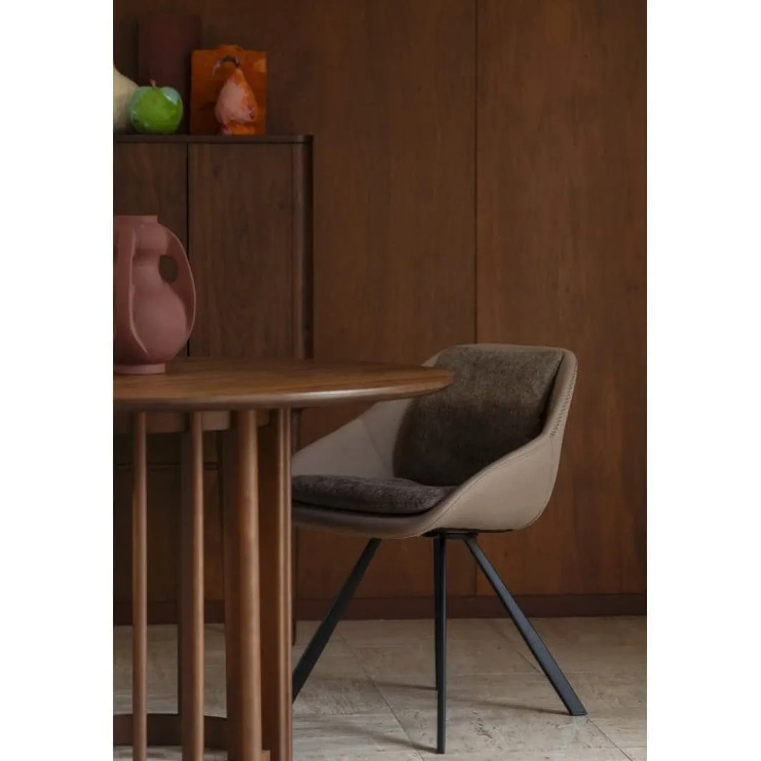 Dutchbone Eetkamerstoelen|Eetkamerstoel Wakefield Beige