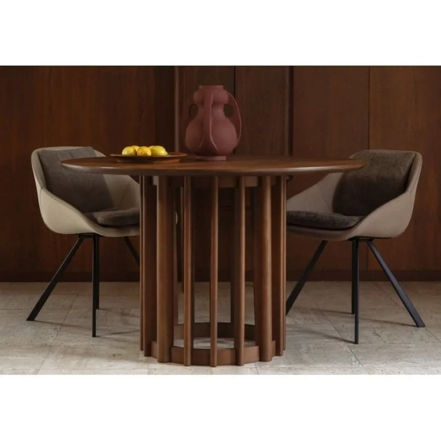 Dutchbone Eetkamerstoelen|Eetkamerstoel Wakefield Beige