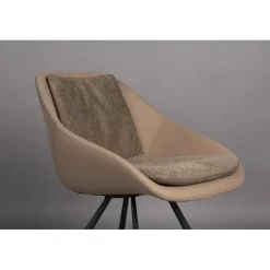 Dutchbone Eetkamerstoelen|Eetkamerstoel Wakefield Beige