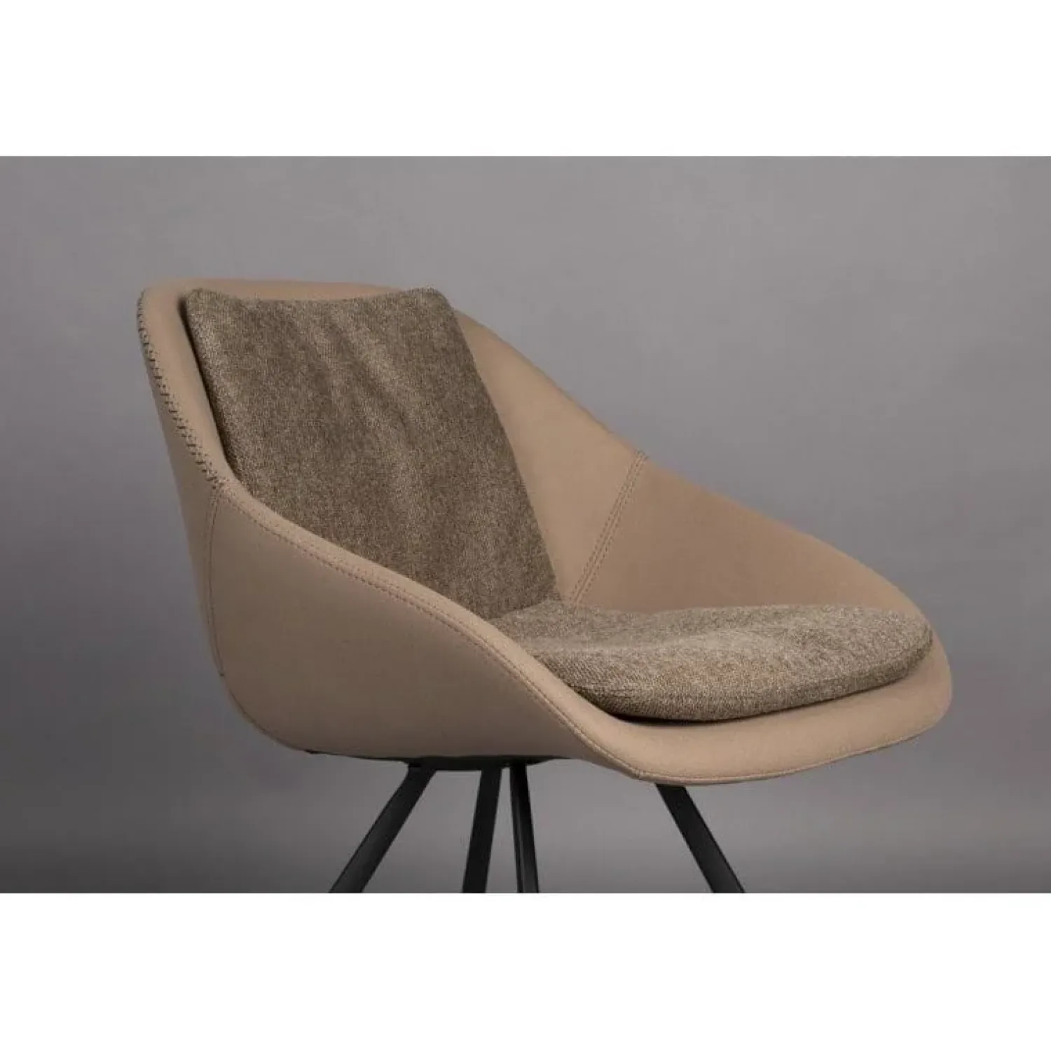 Dutchbone Eetkamerstoelen|Eetkamerstoel Wakefield Beige