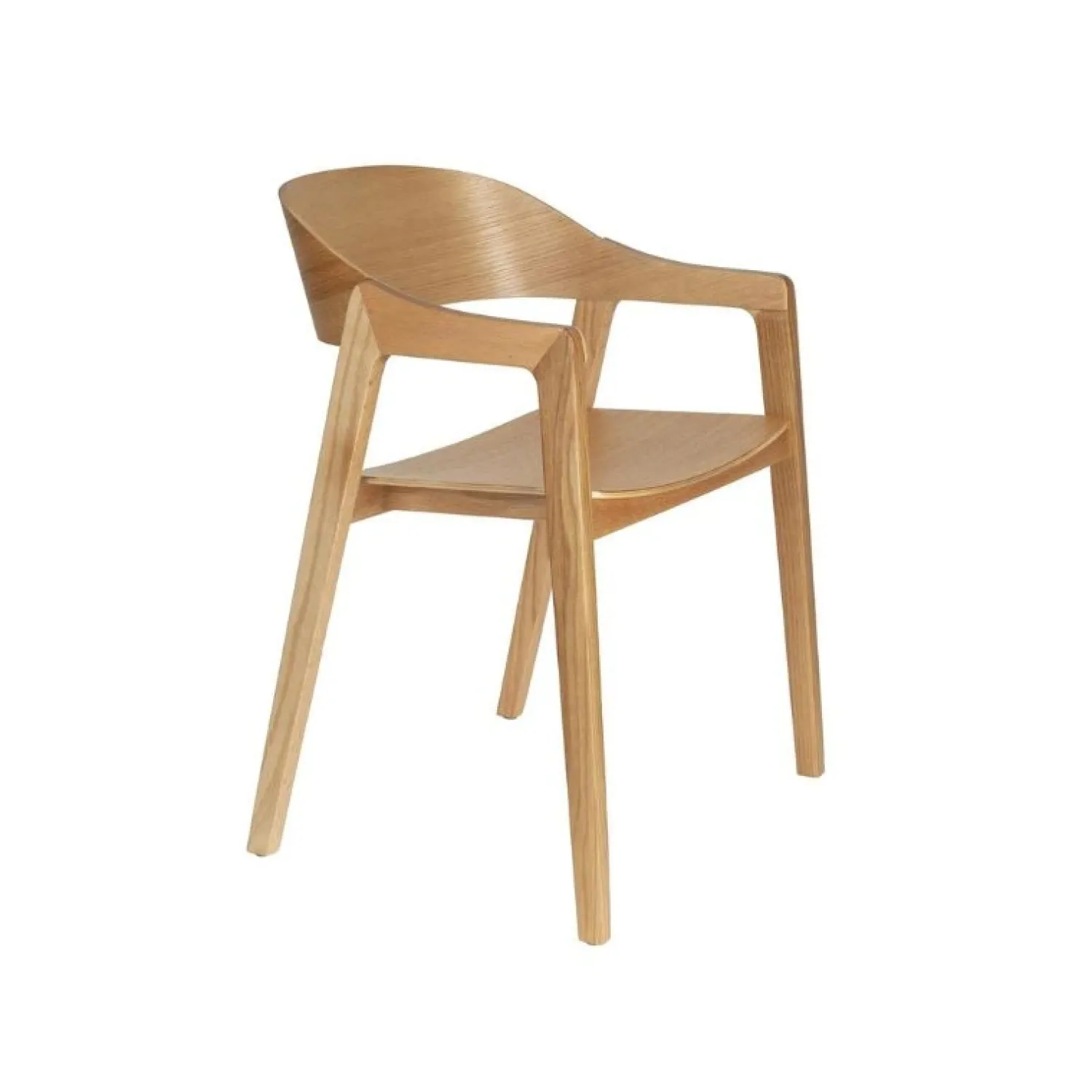 Dutchbone Eetkamerstoelen|Eetkamerstoel Westlake Naturel 58cm