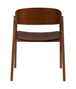 Dutchbone Eetkamerstoelen|Eetkamerstoel Westlake Walnoot 58cm