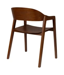 Dutchbone Eetkamerstoelen|Eetkamerstoel Westlake Walnoot 58cm