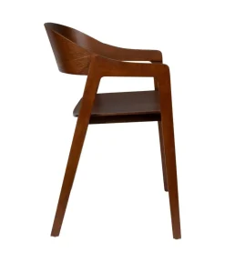 Dutchbone Eetkamerstoelen|Eetkamerstoel Westlake Walnoot 58cm