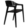 Dutchbone Eetkamerstoelen|Eetkamerstoel Westlake Zwart 58cm