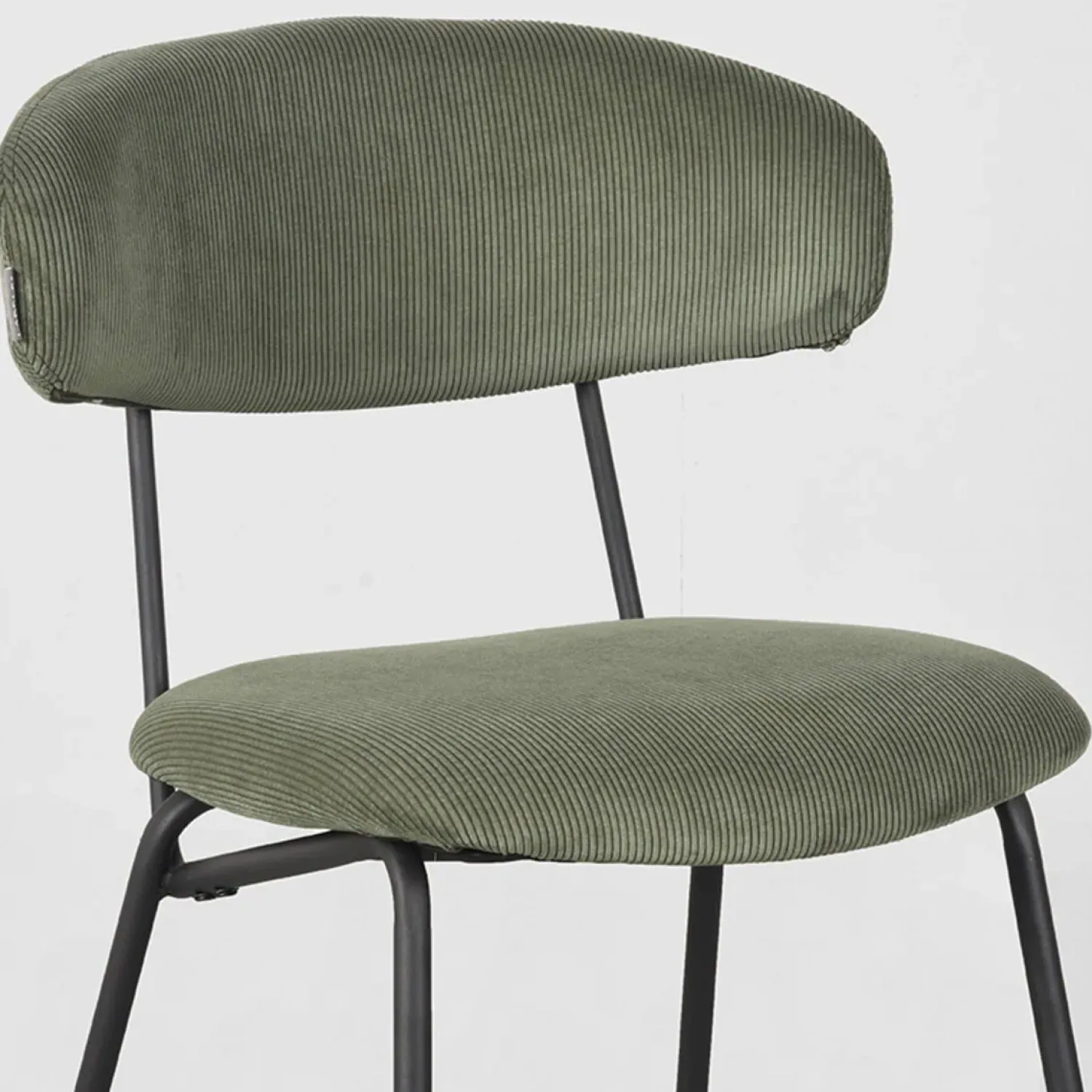 Label51 Eetkamerstoelen|Eetkamerstoel Zack Forest Ribcord