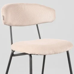 Label51 Eetkamerstoelen|Eetkamerstoel Zack Naturel Ribcord