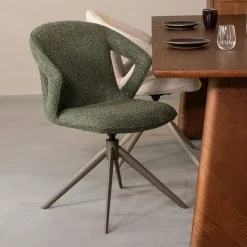 Label51 Eetkamerstoelen|Eetkamerstoel Zurich Forest Boucle