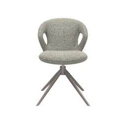 Label51 Eetkamerstoelen|Eetkamerstoel Zurich Grijs Boucle