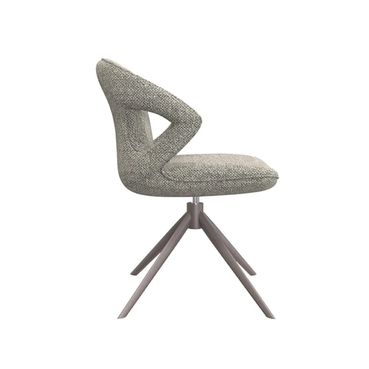 Label51 Eetkamerstoelen|Eetkamerstoel Zurich Grijs Boucle