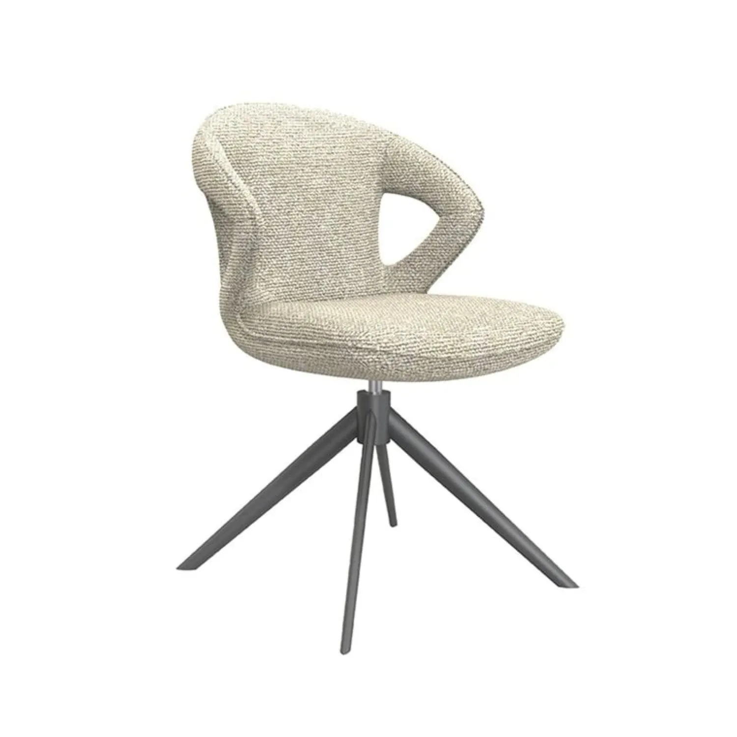 Label51 Eetkamerstoelen|Eetkamerstoel Zurich Naturel Boucle