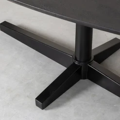 Label51 Eettafels|Eetkamertafel Rosie Zwart Mangohout 260cm