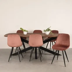 Label51 Eettafels|Eetkamertafel Zane Espresso Mangohout