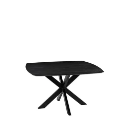 Label51 Eettafels|Eettafel Blake Zwart Mangohout 130cm