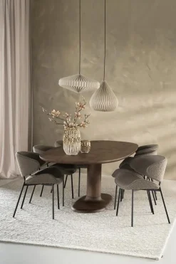 Eleonora Eettafels|Eettafel Coco ovaal Lichtbruin mangohout 180cm