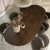 Eleonora Eettafels|Eettafel Coco ovaal Lichtbruin mangohout 240cm