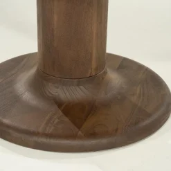 Eleonora Eettafels|Eettafel Coco rond Lichtbruin mangohout 130cm