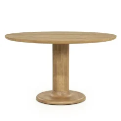 Eleonora Eettafels|Eettafel Coco rond Naturel mangohout 130cm