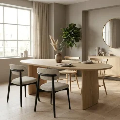 Eleonora Eettafels|Eettafel Dex naturel eikenhout 250cm