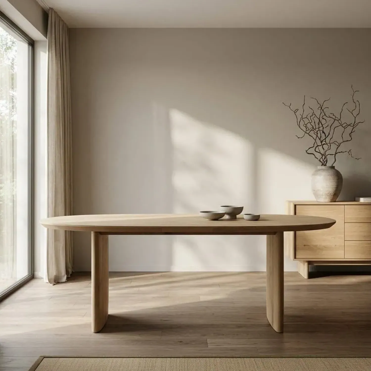 Eleonora Eettafels|Eettafel Dex naturel eikenhout 300cm
