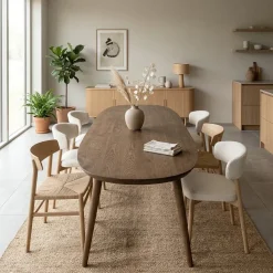 Eleonora Eettafels|Eettafel Elijah Bruin 300cm