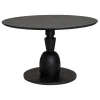 Tower living Eettafels|Eettafel Gambino rond Zwart 130cm