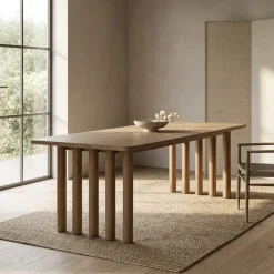 Eleonora Eettafels|Eettafel Jake bruin eikenhout 250cm