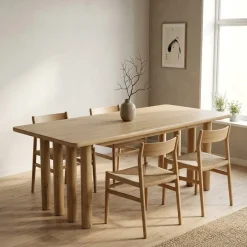 Eleonora Eettafels|Eettafel Jake naturel eikenhout 250cm