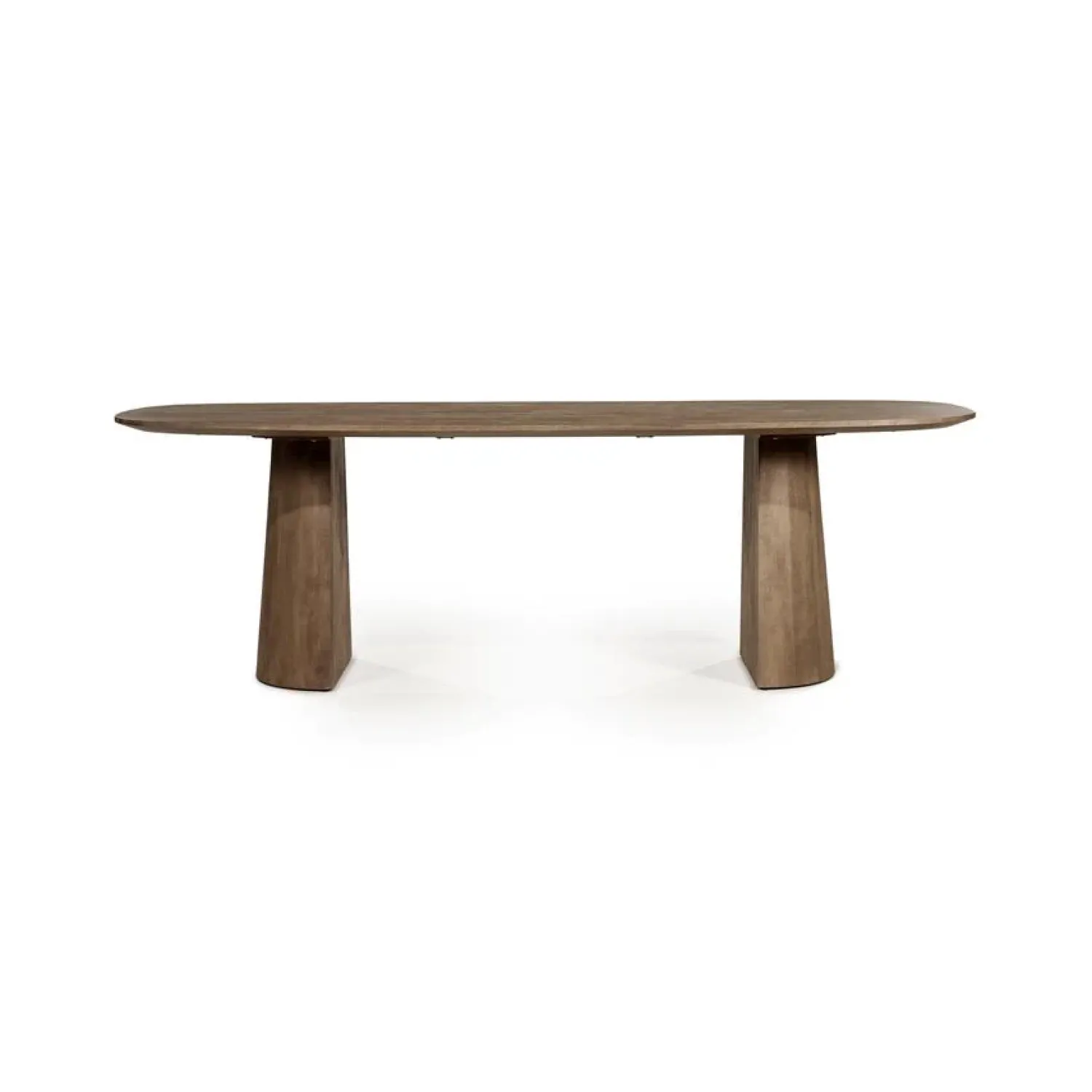 Eleonora Eettafels|Eettafel Lune ovaal lichtbruin 240cm