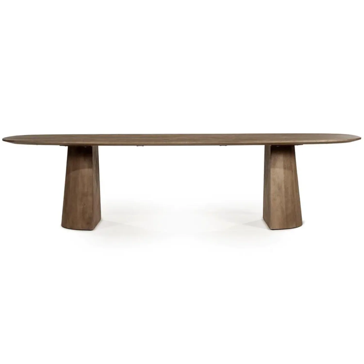 Eleonora Eettafels|Eettafel Lune ovaal lichtbruin 300cm