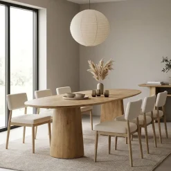 Eleonora Eettafels|Eettafel Lune ovaal naturel 300cm