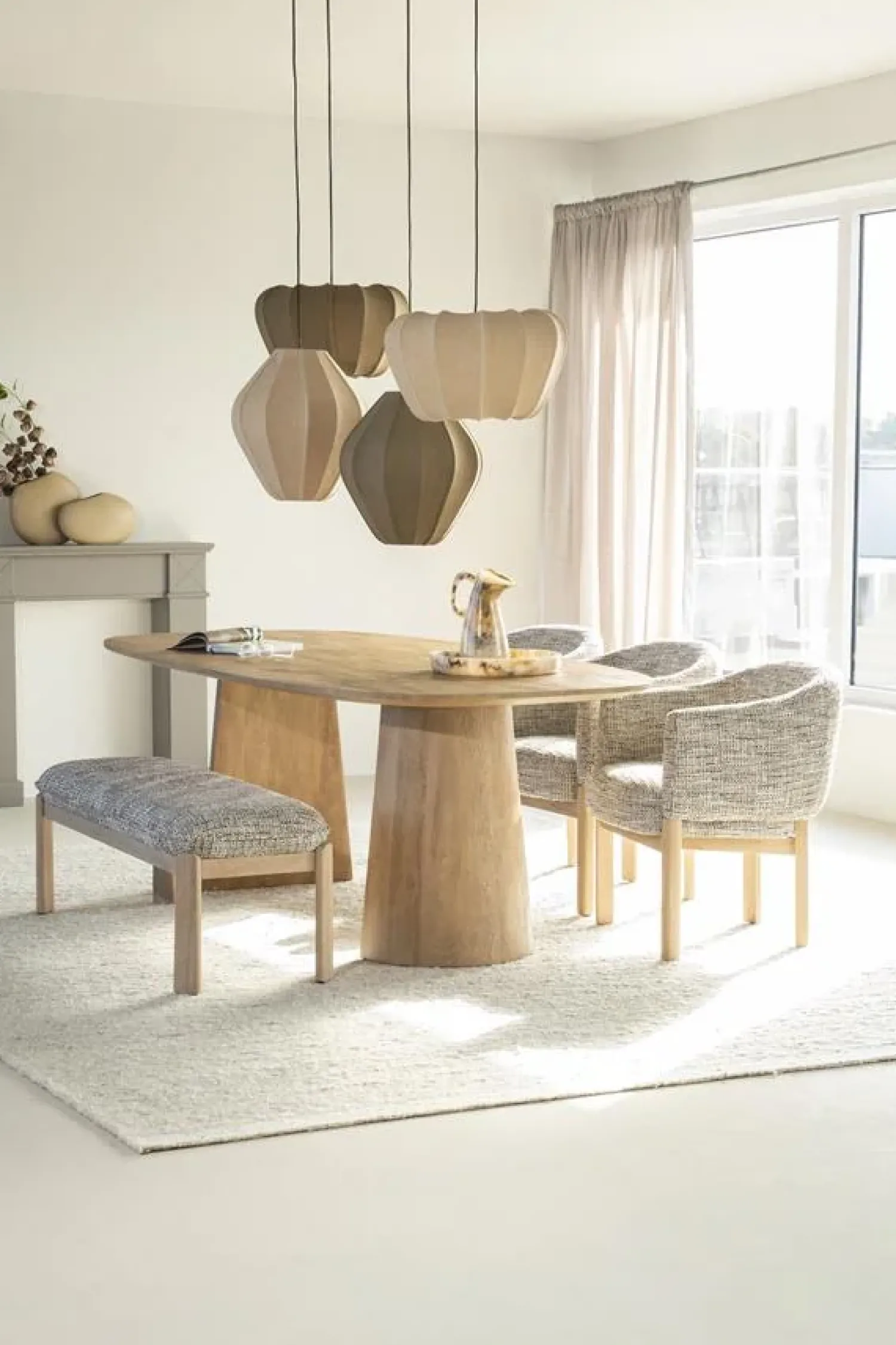 Eleonora Eettafels|Eettafel Lune ovaal naturel 300cm