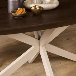 Furndea Eettafels|Eettafel Martin Deens ovaal Walnoot Zand poot 200cm