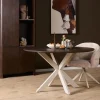 Furndea Eettafels|Eettafel Martin rond Walnoot Zand poot 130cm